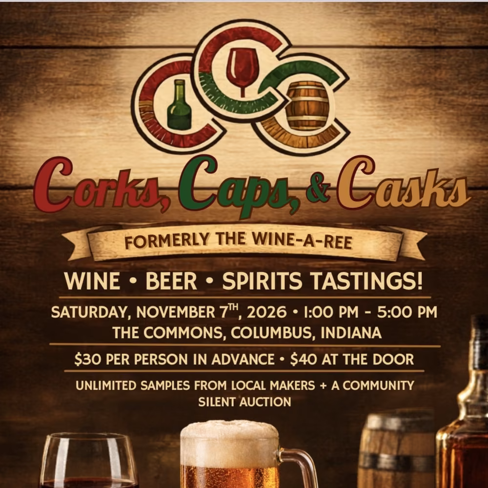 Corks, Caps, & Casks event artwork